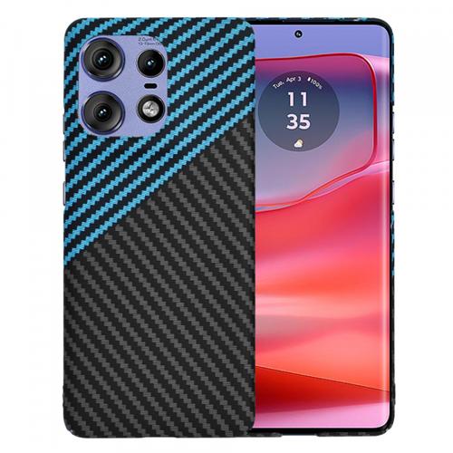 Husa Techsuit Carbonite FiberShell pentru Motorola Edge 50 Pro, Albastru