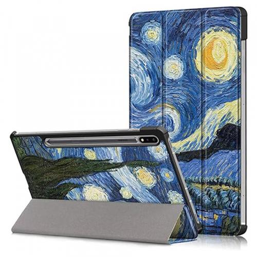 Husa pentru Samsung Galaxy Tab S8+ / Tab S7 FE / Tab S7+ Techsuit FoldPro Starry Night (Multicolor)
