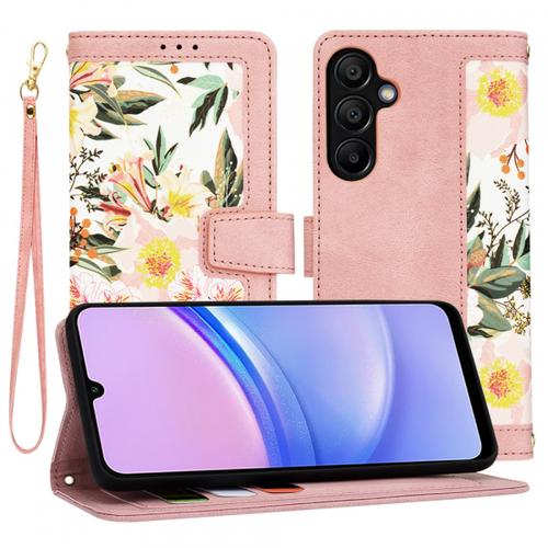 Husa pentru Samsung Galaxy A15 5G A156 / A15 A155 Techsuit FlipCraft (Roz)