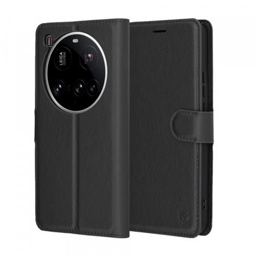 Husa pentru Xiaomi 15 Ultra, Techsuit, Leather Folio (Negru)