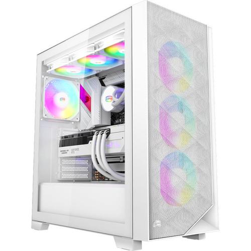 Carcasa PCCooler C3D510 ARGB, Middle Tower, Tempered glass, Alb