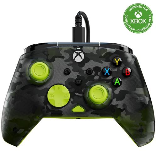 Controller cu fir Turtle Beach Rematch Core Ghost Camo, USB-C, Xbox, Windows 10/11 (Negru/Galben)