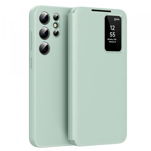 Husa pentru Samsung Galaxy S24 Ultra S928 Techsuit SmartView (Verde)