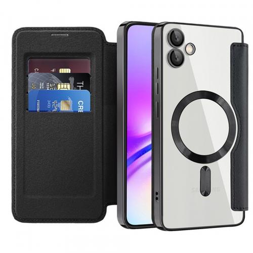 Husa MagSafe pentru Samsung Galaxy A05 A055 Techsuit SmartMag Book (Negru)