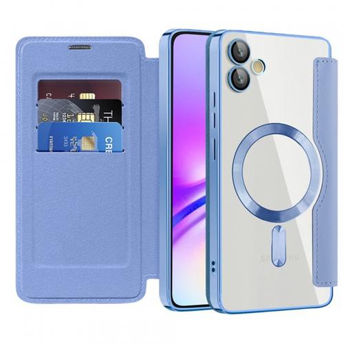 Husa MagSafe pentru Samsung Galaxy A05 A055 Techsuit SmartMag Book (Albastru)