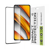 Folie de protectie Ecran Techsuit pentru Xiaomi Poco F3 / Mi 11i, Sticla securizata, Full Glue, 111D (Transparent/Negru)