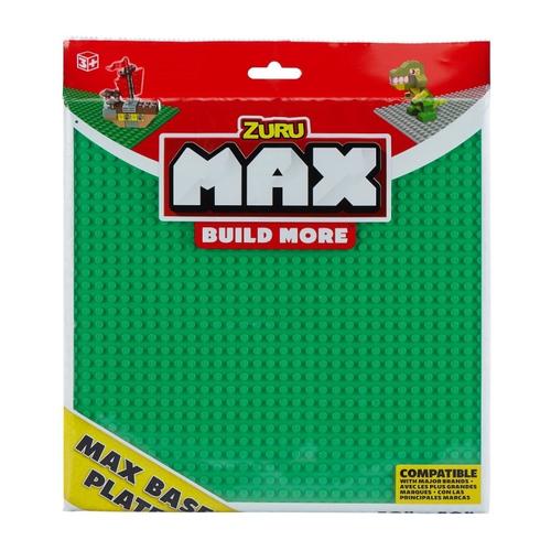 Placa de constructie pentru blocuri, Zuru, 25.5 x 25.5cm, 3+ ani (Verde)