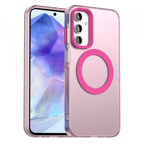 Husa MagSafe pentru Samsung Galaxy A55 5G A556, Techsuit, CandyCase, Roz
