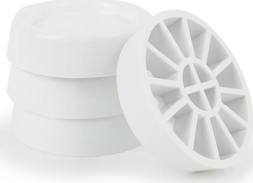 Paduri antivibratie, masina spalat, uscatoare, 6.5 x 4.5 x 1.7 cm, PVC, Alb