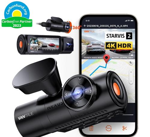 Camera video auto Vantrue Nexus 4 Pro, Fata+Spate+Interior, 4K, 3 canale, Wi-Fi, Ecran IPS 3.19inch, GPS, Microfon si Difuzor, Control vocal (Negru) Camera video auto Vantrue Nexus 4 Pro, Fata+Spate+Interior, 4K, 3 canale, Wi-Fi, Ecran IPS 3.19inch, GPS, Microfon si Difuzor, Control vocal (Negru)
