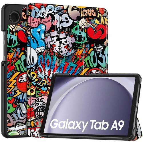 Husa pentru Samsung Galaxy Tab A9, Techsuit, FoldPro Urban Vibe (Multicolor)