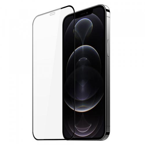 Folie de protectie Ecran DUX DUCIS pentru Apple iPhone 12 Pro Max, Sticla Securizata, Edge Glue (Transparent/Negru)