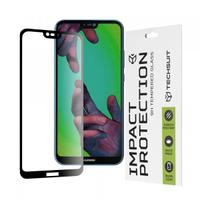 Folie de protectie Ecran Techsuit pentru Huawei P20 Lite, Sticla Securizata, Full Glue, 111D (Transparent/Negru)