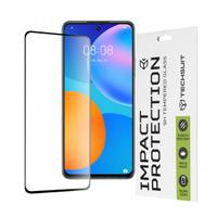 Folie de protectie Ecran Techsuit pentru Huawei P smart 2021, Sticla Securizata, Full Glue, 111D (Transparent/Negru)