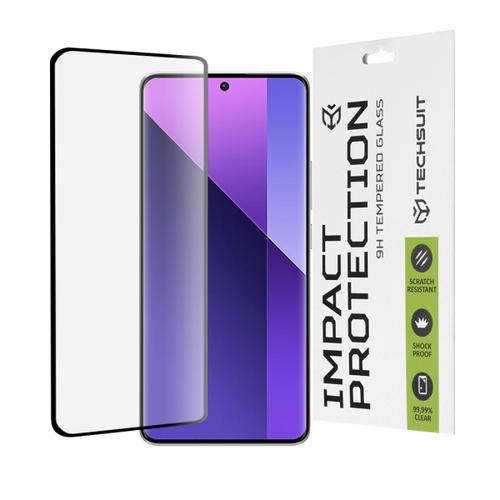 Folie de protectie Ecran Techsuit pentru Xiaomi Redmi Note 14 Pro 4G / Note 14 Pro+ 5G / Note 14 Pro 5G, Sticla Securizata, Full Glue, 111D (Transparent/Negru)