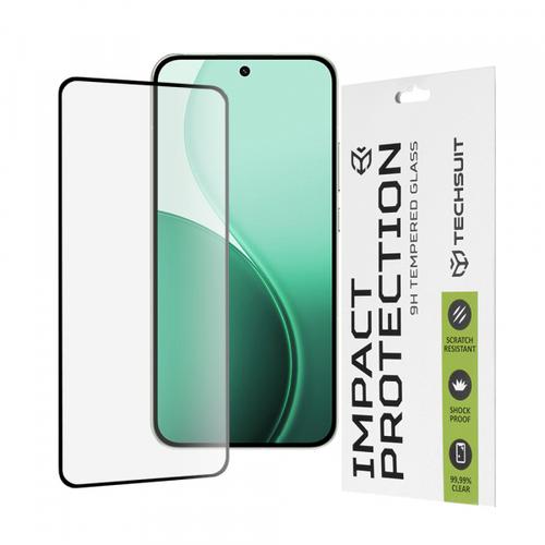 Folie de protectie Ecran Techsuit pentru Oppo Reno14, Sticla Securizata, Full Glue, 111D (Transparent/Negru)