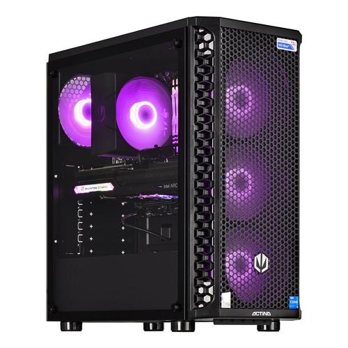 Calculator Sistem PC Gaming Actina KOMACNGIP0051 by ENDORFY, Mid Tower, Procesor Intel Core i5-14400F, 10 cores, 1.8GHz-4.7GHz, 20MB, 32GB DDR5, 1TB SSD, NVIDIA GeForce RTX 4060 8GB GDDR6, Wi-Fi, Bluetooth, No OS