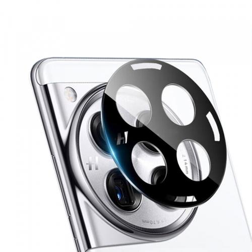 Folie de protectie Camera Spate Techsuit pentru OnePlus 12, Sticla Securizata (Negru)