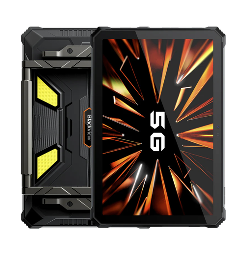 Tableta Blackview Active 12 Pro Rugged, Ecran FHD+ 11inch, Proiector 200 lumeni, Procesor MediTek Dimensity 7300 Octa-Core, 12GB RAM, 256GB Flash, 108MP, Bluetooth, Wi-Fi, Android, 5G, Dual SIM (Negru)