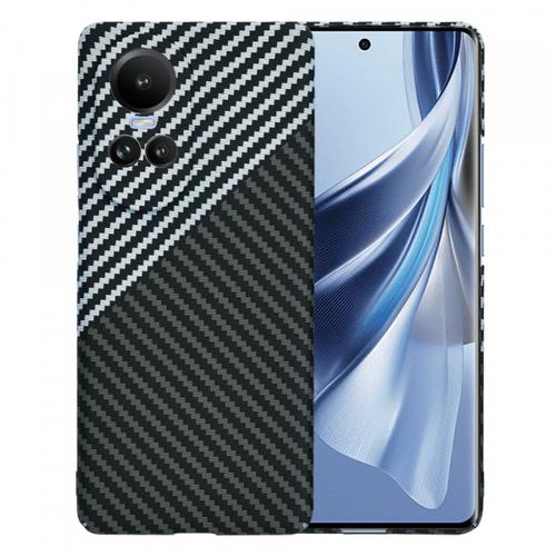 Husa pentru Oppo Reno10 / Reno10 Pro, Techsuit, Carbonite FiberShell, Neagra Gri