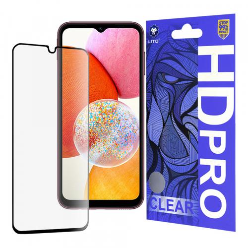 Folie de protectie Ecran Lito HD Pro Clear pentru Samsung Galaxy A14 A145 / A14 5G A146, Sticla Securizata, Full Glue