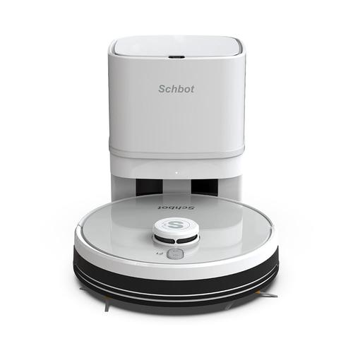 Robot de Aspirare Schbot F1 Pitbox cu Statie de Golire si Incarcare Automata, Aspirator Robot 3 in 1: aspirare, spalare podele, curatare uscata si umeda, Autonomie 55 - 110 minute (Alb) - 0 | YEO