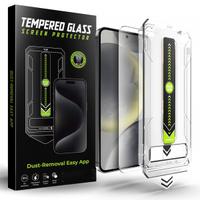 Folie de protecție Ecran Techsuit TitanGlass CrystalHD pentru Samsung Galaxy S25 S931 / S24 S921, Sticlă Securizată, Full Glue