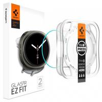 Folie Protectie Spigen GlastR EZ FIT pentru Samsung Galaxy Watch8 40mm, Set 2 bucati, Sticla Securizata