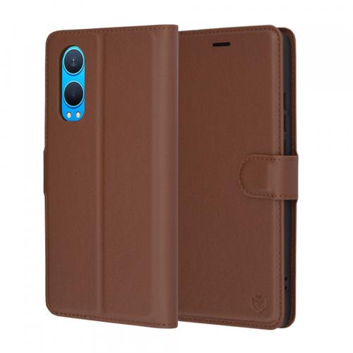 Husa pentru OnePlus Nord CE4 Lite, Techsuit, Leather Folio, Maro