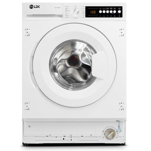 Masina de spalat rufe incorporabila LDK Higeea 812DD BI, Clasa D, Capacitate 8 Kg, 1200 rpm, 15 programe, Anti-Alergic, Amanare pornire, Spalare rapida, Display LED (Alb)