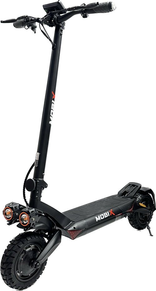 Trotineta electrica pliabila MOBIX Elite T8B Off Road, roti 10inch, motor 2 x 800W, autonomie 50-55km, viteza maxima 55km/h, aplicatie mobila, semnalizare LED (Negru)