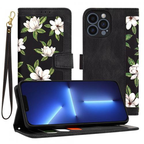 Husa pentru Apple iPhone 13 Pro Max, Techsuit, FlipCraft, Neagra