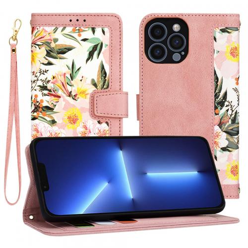 Husa pentru Apple iPhone 13 Pro Max, Techsuit, FlipCraft, Roz