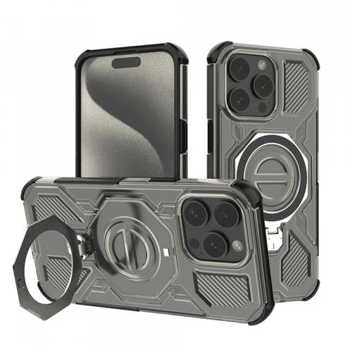 Husa pentru Apple iPhone 15 Pro, Techsuit, Carbon Shield Pro, Neagra Deschisa