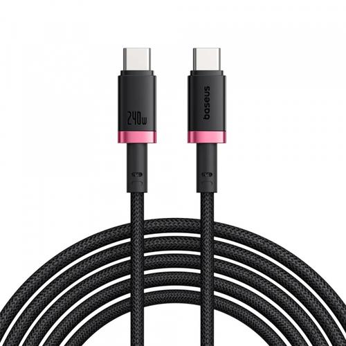 Cablu Date si Incarcare USB-C - USB-C Baseus Dura Series P10377803U03-01, 240W, 1m, Rosu
