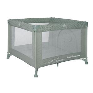 Tarc de Joaca Lorelli Happy Game Zone, 100 x 100 x 74 cm, 0 luni - 3 ani, maxim 15 Kg, mecanism dublu de siguranta, Verde