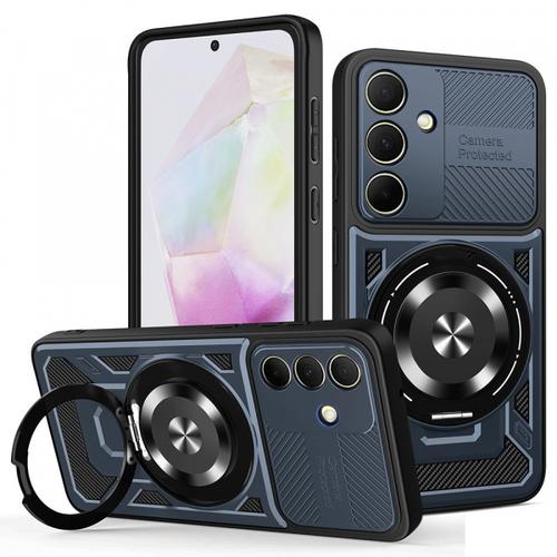 Husa pentru Samsung Galaxy A35 5G A356 Techsuit RuggedCam (Albastru/Negru)