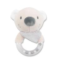Jucarie de plus Lorelli inel Ursulet, 11 cm, zornaitoare, 0 luni+