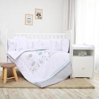 Set lenjerie pat 8 piese Lorelli Trend Giraffe, bumbac ranforce