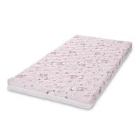 Saltea pat Lorelli Holiday, 60 x 120 x 10 cm, 2 straturi cocos si spuma elastica, Roz
