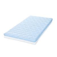 Saltea pat Lorelli Havana, 60 x 120 x 10 cm, cocos si spuma elastica, Albastru