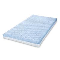 Saltea pat Lorelli Holiday, 60 x 120 x 10 cm, 2 straturi cocos si spuma elastica, Albastru