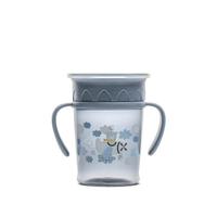 Cana de antrenament cu manere Lorelli All Around Cup, 360 grade, anti-varsare, 275 ml, Albastru