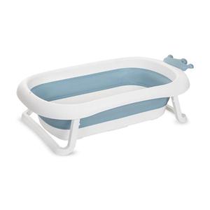 Cadita pliabila pentru bebelusi Lorelli Royal, 83 cm, cu dop de scurgere, Albastru