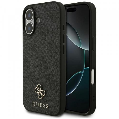 Husa MagSafe pentru Apple iPhone 17, Guess, 4G Small and Classic Logo (Negru)