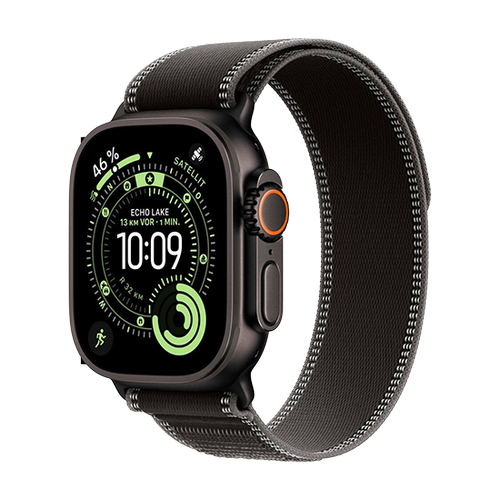 Smartwatch Apple Watch Ultra 3, 49mm, GPS + Cellular, Ecran Retina LTPO OLED, Chip S10 cu Procesor Dual-Core, 64GB Flash, Wi-Fi, Bluetooth, NFC, Trail Loop M/L (Negru) - 0 | YEO