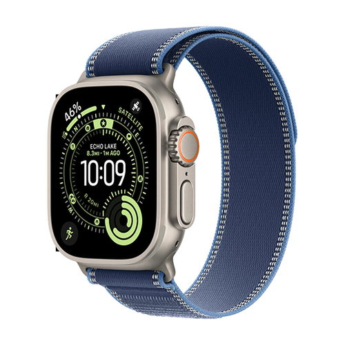 Smartwatch Apple Watch Ultra 3, 49mm, GPS + Cellular, Ecran Retina LTPO OLED, Chip S10 cu Procesor Dual-Core, 64GB Flash, Wi-Fi, Bluetooth, NFC, Trail Loop M/L (Albastru) - 0 | YEO