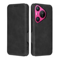 Husa pentru Huawei Pura 70, Techsuit, Safe Wallet Plus (Negru)