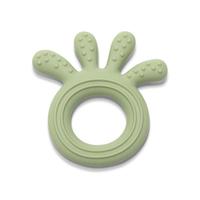 Jucarie de dentitie din silicon Lorelli Octopus, 0 luni+, Verde