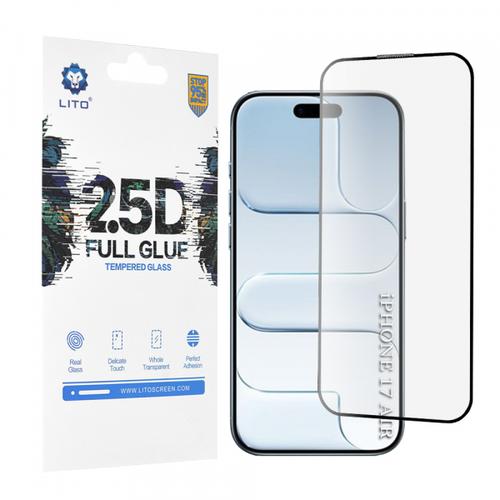 Folie de protectie Ecran Lito pentru Apple iPhone 17 Air, Sticla Securizata, Full Glue, 2.5D (Transparent/Nrgru)